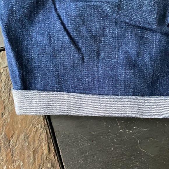 Dark blue Bermuda Jean shorts - Picture 5 of 5